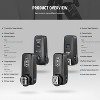 MaseiKar 2.4G Wireless Camera Shutter Studio Flash Trigger with Two Receivers, Compatible with Canon Rebel T3 XS T4i T3i T2i Xsi EOS 1100D Mark IV - 4 of 4