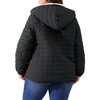 Agnes Orinda Women's Plus Size Faux Fur Warm Long Sleeve Hooded Jacket - 4 of 4