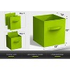 Sorbus 13 Inch Foldable Fabric Storage Cube Bin with Handles- for Organizing Home, Shelves, Nursery, Playroom, Closet and More - 4 of 4