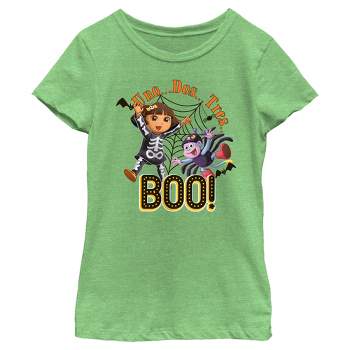 Girl's Dora the Explorer Halloween Friends Boo T-Shirt