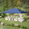 Tangkula 10 x 20FT Pop-up Canopy Tent Folding Instant Sun Shelter w/ 3 Adjustable Heights Carrying Bag 12 Stakes & 6 Ropes Heavy-Duty Outdoor Commercial Tent for Patio Black/Grey/White/Blue - 3 of 4