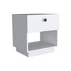 NicBex Wood Nightstand,Bedside Tables with 1 Drawer and Open Cubby for Bedroom,Living Room - 4 of 4