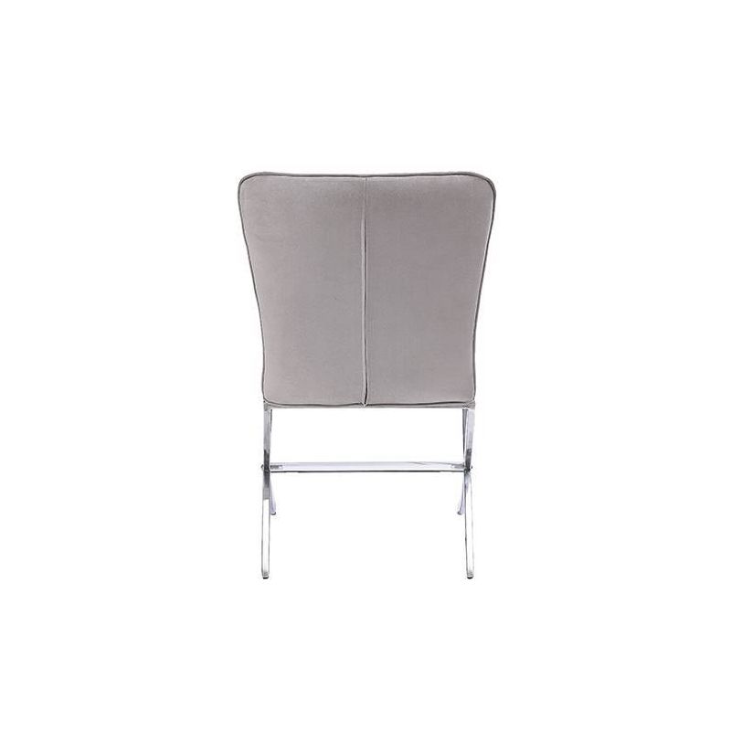 Set of 2 19&#34; Daire Dining Chairs Velvet/Chrome - Acme Furniture, 3 of 8
