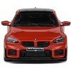2023 BMW M2 M Performance Toronto Red Metallic with Black Top 1/43 Diecast Model Car by Solido - 4 of 4