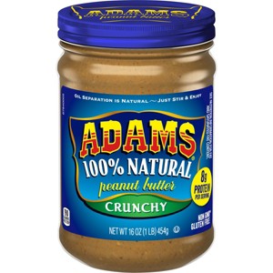 Adams Natural Crunchy Peanut Butter - 16oz - 1 of 4