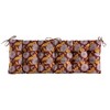 ARTPLAN Patio Bench Tufted Cushion with Tie,Outdoor Loveseat Cushion for Gliders,48x18 Inches,Floral - 2 of 4