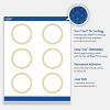 Avery Printable Round Labels, Gold Multi-Lined Border, 3" Diameter, Matte White Round Labels, Permanent, Laser/Inkjet, 60ct, Great for Product Labels - 3 of 4