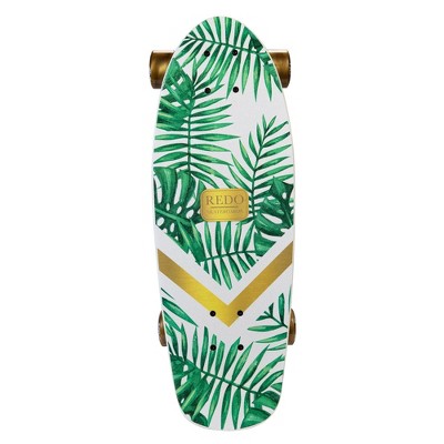 ReDo Skateboard 24" Shorty Green Palm Cruiser Skateboard