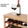 SONGMICS 42-Bottle Wine Rack Free Standing Floor, 7-Tier Display Wine Storage Shelves with Table Top, Bamboo Wobble-Free Bottle Holder - 4 of 4