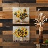 Sunflower Vase Canvas Wall Art 32"L (Set of 2) - 2 of 4