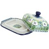 Blue Rose Polish Pottery 295 Ceramika Artystyczna Butter Dish - 2 of 2