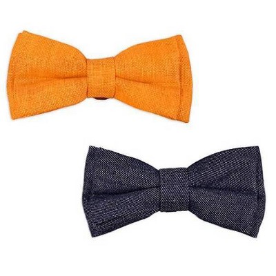 orange bow tie dog collar