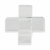 Sagebrook Home Modern Crystal Glass Geometric Sculpture for Living Room, Bedroom and Office Decor, Clear/Frosted, 6 L x 6 W x 6 H Inches - 3 of 4