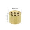 Unique Bargains Yoga Spa Home Office Brass Burner Stick Incense Holders with 9 Holes 2 Pcs Gold - 2 of 4