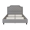 CAVINAS King/Queen/Full Size Velvet Upholstered Platform Bed Frame with Button Tufted Headboard,No Box Spring Needed - 4 of 4