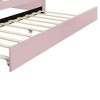 NicBex Full Size Upholstery Daybed Frame with Shall Shaped Backrest and Trundle for Bedroom,Living Room,Apartment - 4 of 4