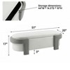 51" Storage Ottoman Bench, Upholstered End of Bed Storage Bench,Flip Top Entryway Bench, Long Window Bench for Hallway Living Room Bedroom - 4 of 4