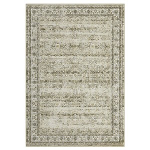 COZONY  Vintage Floral Area Rug, Non-Slip Washable Low Pile Carpet, Indoor Distressed Accent Floor Cover for Living Room and Bedroom - 1 of 4