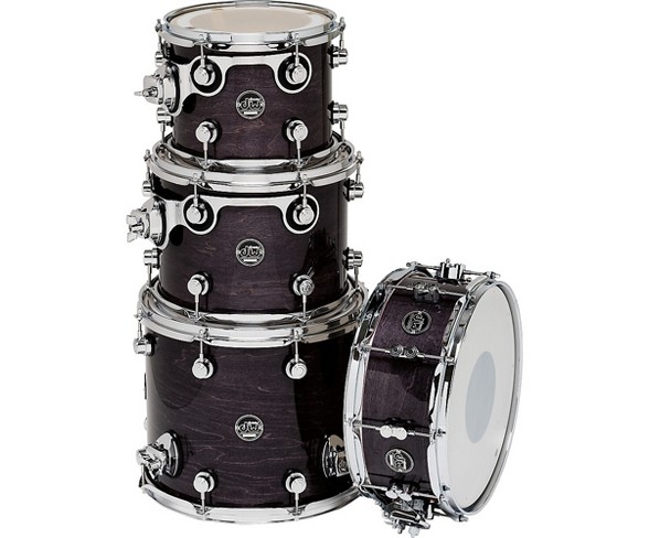 DW Performance Series TomPack 4 Ebony Stain Lacquer