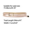 Allegra K Women's Skinny Embossed Faux Leather Alloy Pin Buckle Jeans Dresses Pants Belt - 3 of 4