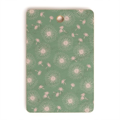 H Miller Ink Illustration Make A Wish Dandelion Pattern Cutting Board - Rectangle