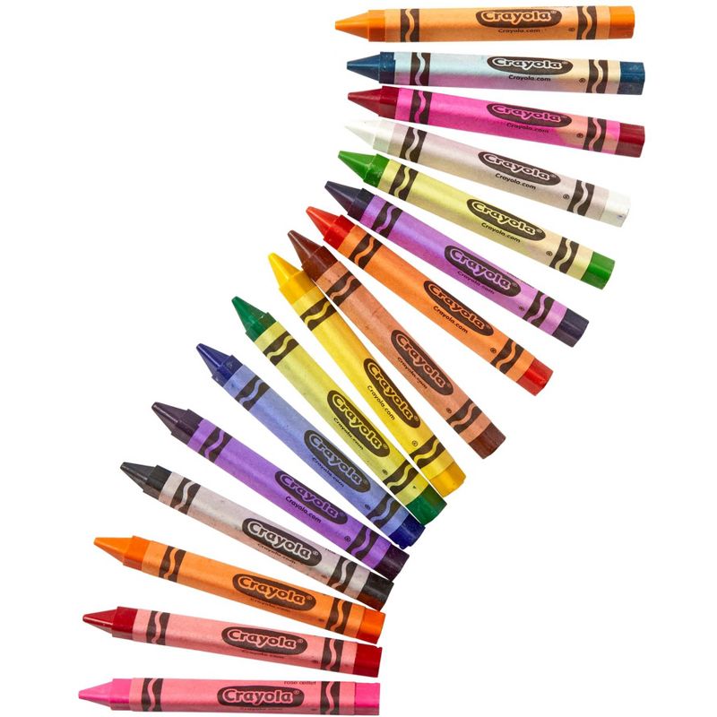 Crayola Anti-Roll Triangular Crayon Classpack, Assorted Colors, set of 256, 2 of 4