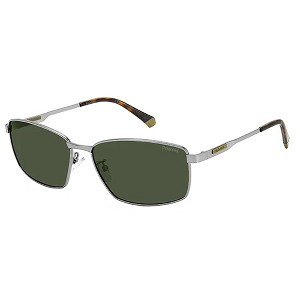 Polaroid PLD 2137/G/S/X R81_UC Unisex Rectangle Polarized Sunglasses Matte Ruthenium 60mm - 1 of 2