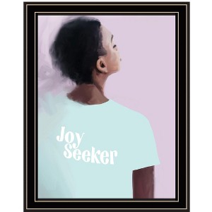 HomeRoots Joy Seeker Look for the Good Black Framed Print Wall Art - 1 of 3