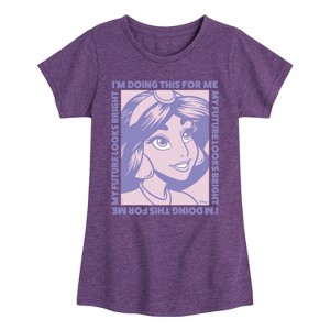 Girls' - Disney - I'm Doing This For Me Fitted Short Sleeve Graphic T-Shirt - 1 of 4