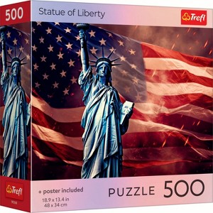 Trefl Red Statue of Liberty 500 Piece Puzzle - 1 of 3