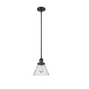 Franklin Restoration - 1 Light Cone Mini Pendant In IndustrialStyle-10 Inches Tall and 8 Inches Wide - 1 of 1
