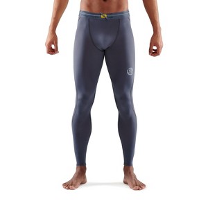 SKINS SERIES-3 MEN'S TRAVEL AND RECOVERY LONG TIGHTS CHARCOAL - 1 of 4