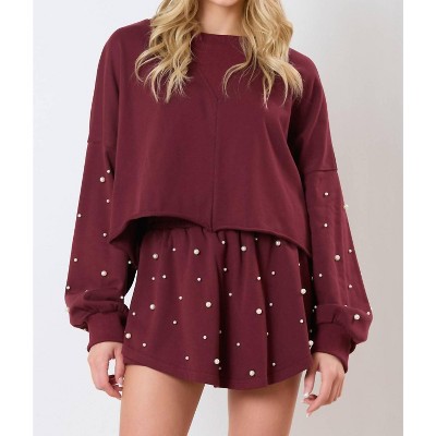 Women's Mini Pearls Top - FANTASTIC FAWN