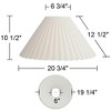 Springcrest Antique White Box Pleat Lamp Shade 6.75x20.75x12.5 (Spider) - 4 of 4