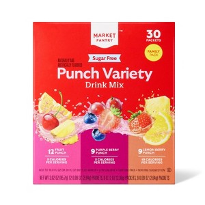 Punch Variety Sugar-Free Drink Mix - 30ct - Market Pantry™ - 1 of 3