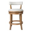 Maven Lane Alexander Swivel Counter Stool With Fabric Upholstery 27" - 2 of 4
