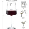 BENETI Handmade in Germany Crystal Wine Glasses Set of 4, 17oz, Long Stem - 3 of 4