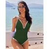 AI'MAGE Womens Swimsuit One Piece Tummy Control Bathing Suit V Neck Push Up Double Straps Slimming Swimwear XS-XXL - 3 of 3