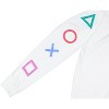 Seven Times Six PlayStation Men's Console Controller Button s Long Sleeve T-Shirt Adult White - image 4 of 4