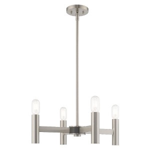 Livex Lighting Copenhagen 4 - Light Chandelier in  Brushed Nickel - 1 of 1