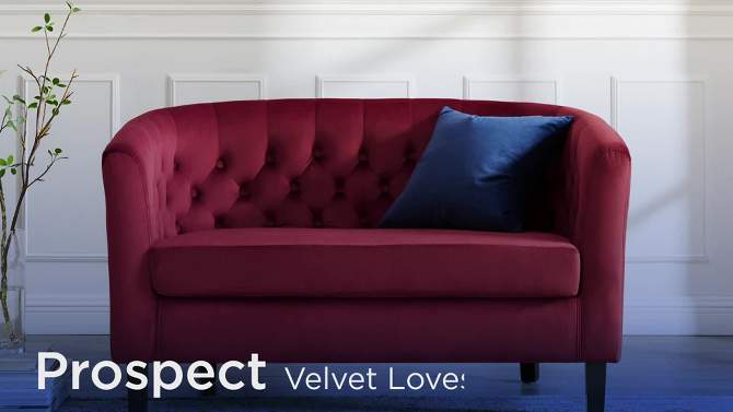 Prospect Performance Velvet Loveseat - Modway, 2 of 10, play video