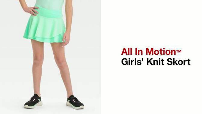 Girls' Knit Skort - All In Motion™, 2 of 5, play video
