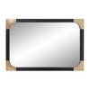 Howard Elliott 40"x40" Textured Iron Framed Ronan Octagonal Mirror Dark Gray: Modern Style, Wall Mount, No Assembly Required - 4 of 4