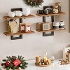 Attop Floating Shelves, Wall Mounted Storage Shelves 2-Tier, Hanging Bathroom Shelves, for Living Room, Bedroom, Bathroom, Kitchen - 2 of 4