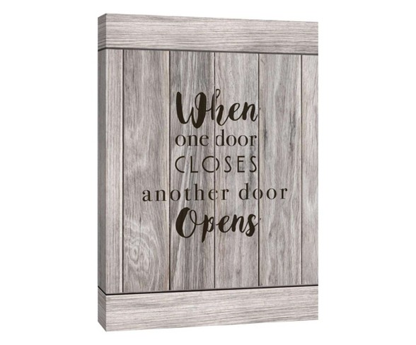 When One Door Closes Decorative Canvas Wall Art 11"x14" - PTM Images