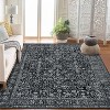 Acekool 2x6 Ft Vintage Floral Boho Area Rug, Washable Low Pile Non-Slip Carpet for Living Room, Bedroom, Dining, Kids & Pets - 4 of 4