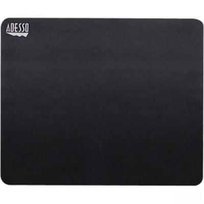 Adesso TRUFORM P100 - Mouse Pad - 8" x 8" Dimension - Black - Rubber Base, Fiber - Scratch Resistant, Anti-slip