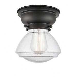 Olean - 1 Light Flush Mount In Industrial Style-6.4 Inches Tall and 6.75 Inches Wide - 1 of 1