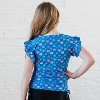 Calypsa Girl's Flutter Sleeve UPF 50+ Chloe Swim Top - 2 of 2