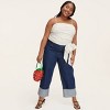 Women's Mini Polka Dot Ruched Linen Tank Top -  kate spade new york x Target Cream/Black - 3 of 4